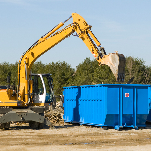 can i choose the location where the residential dumpster will be placed in Zumbro Falls Minnesota